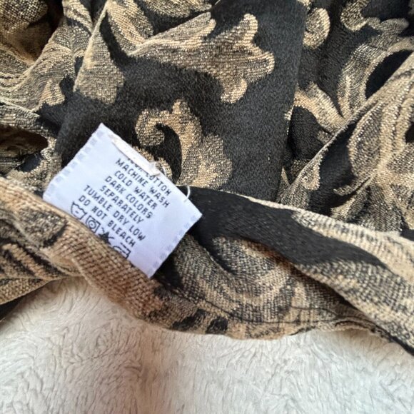 C.M.C. by Color Me Cotton Women's Size Small Paisley Blazer Jacket Black Brown - Picture 4 of 10